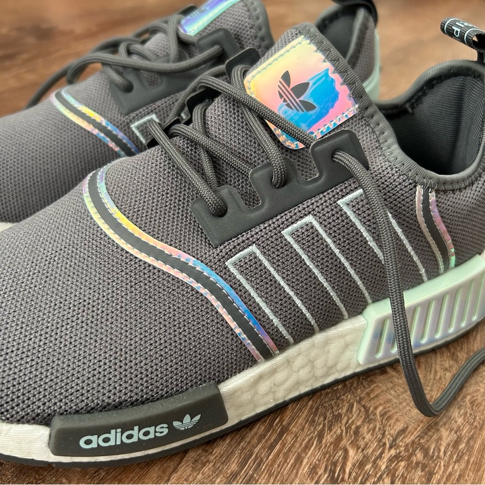 Women’s Adidas NMD_R1 Grey Iridescent Sneakers